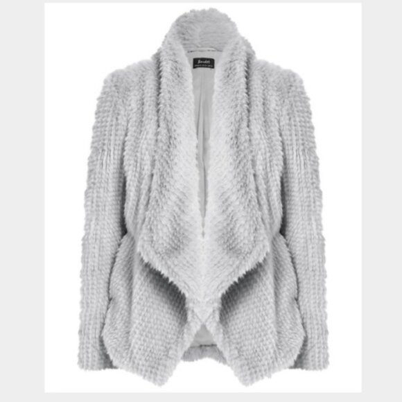 Bardot Faux Fur Waterfall Jacket - Picture 3 of 8